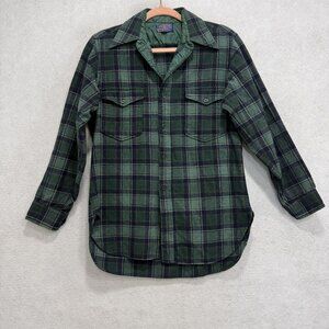 Pendleton Forest Green and Black Checkered Shirt